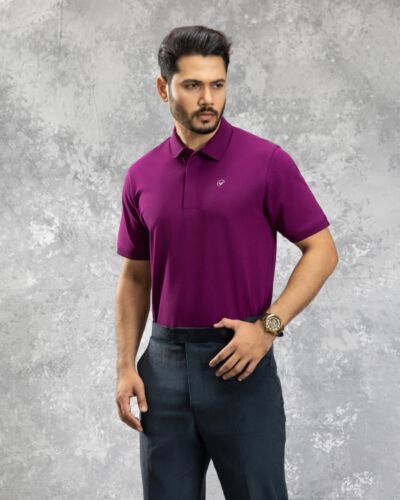 Signature Dark Purple Polo