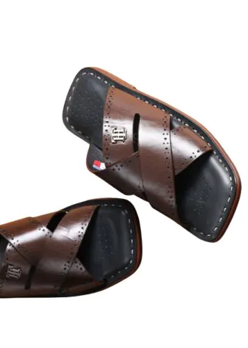 Premium Sandals Cross Belt V2 Brown-45