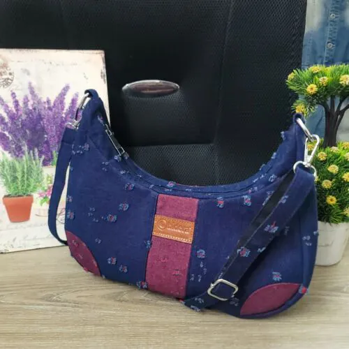 Maria-Vintage Leaf Satchel Bag