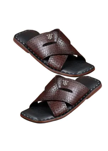 Premium Sandals Cross Belt V2 Brown-42