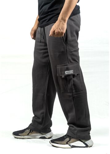 Grey Baggy Cargo Sweatpants