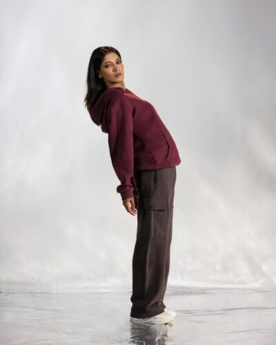 Vibes Signature Dark Maroon Hoodie