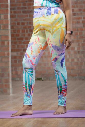 NeoBreathe Printed Workout Leggings – High-Waisted, Stretchable & Stylish Gym Wear