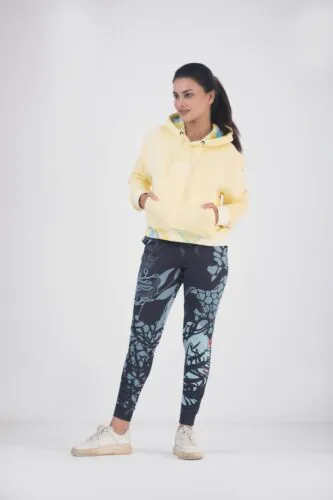 HOODIE AND TROUSER-Pastel Yellow-L