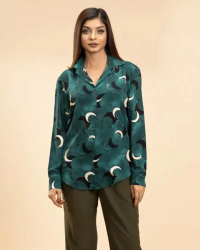 IZAVA Printed Shirt Sea Green-S
