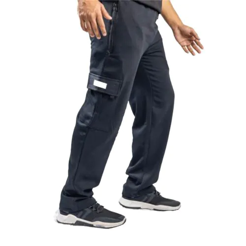 Black Baggy Cargo Sweatpants-XXL