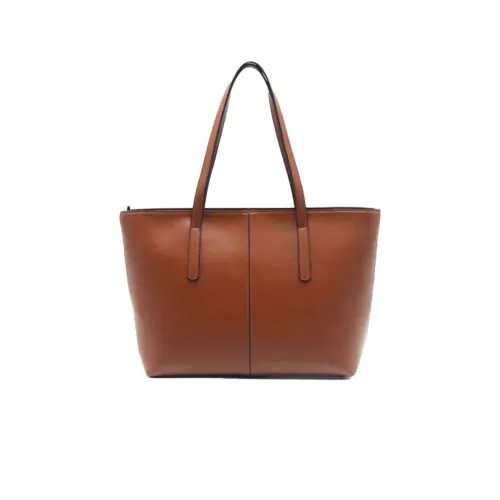 Luxury Ladie&amp;#039;s Tote Bag-Walnut Brown