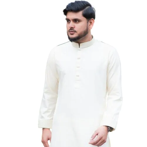 Ivory Gold Elegance Punjabi-XXL