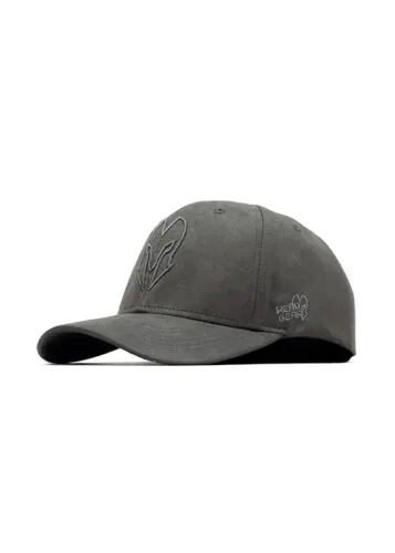HEAD GEAR GREY SUPER SUEDE CURVED VISOR CAP