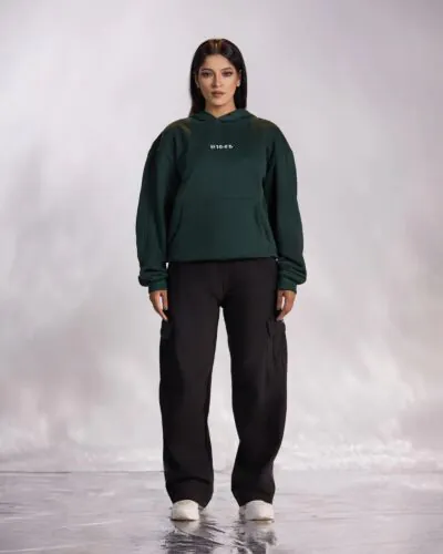 Vibes Signature Bottle Green Hoodie-M