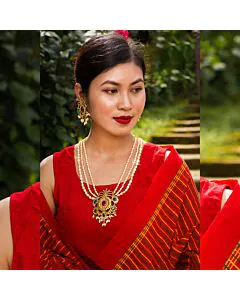 Pearl & Gold Heritage Necklace Set