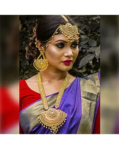 Majestic Gold Bridal Necklace Set