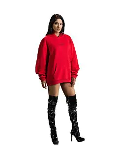 Vibes Signature Red Hoodie-M