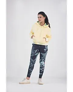 HOODIE AND TROUSER-Pastel Yellow