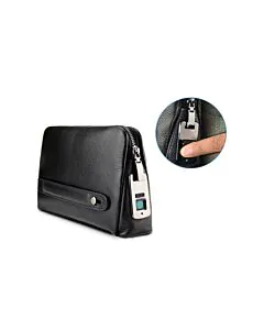 Aegis Anti-Theft Fingerprint Lock Leather Carrying side strap Handbags by SEOR 