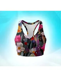 Premium Spors Bra-Floral Art