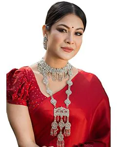 Regal Silver Heritage Necklace Set