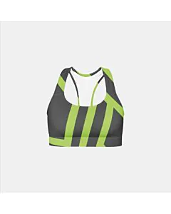 Sports Bra-Neon Striped