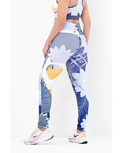 Printed Premium Leggings-Floral Fusion 