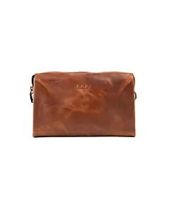 Maverick Genuine CrazyHorse Leather Large Capacity Coded Lock Clutch Bag by SEOR