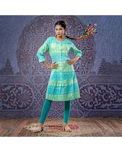 Serene Blue Cotton Kamiz