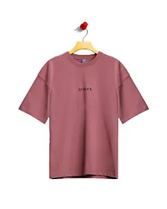 Solid Wistful Mauve Drop Shoulder