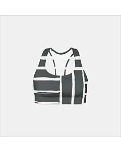 Sports Bra-Monochrome Grid