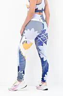 Printed Premium Leggings-Floral Fusion 