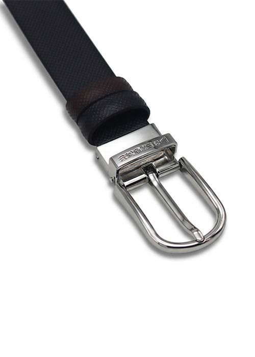 REZUME Graben Reversible Belt Textured Black & Brown