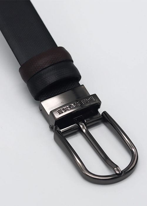 REZUME Honeycomb Italian Leather Reversible Belt Black Brown