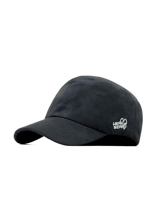 Black Lightweight Cotton Casual Cap