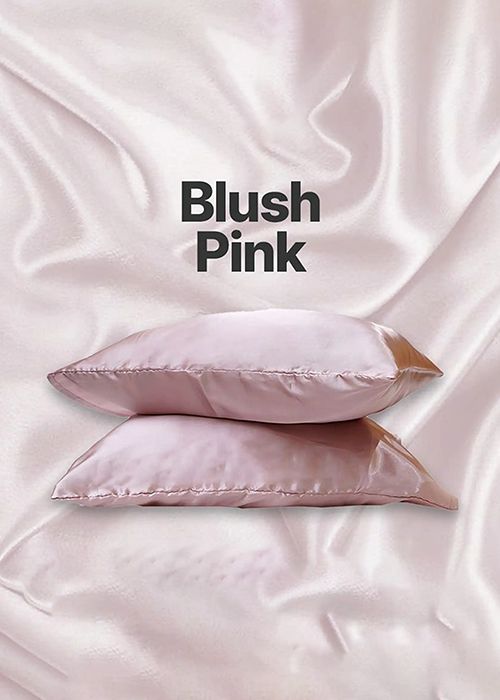 Blush Pink Satin Pillowcase
