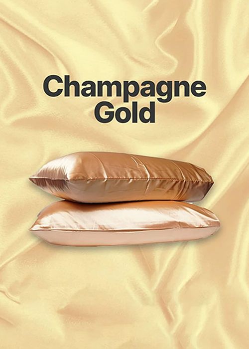 Champagne Gold Satin Pillowcase