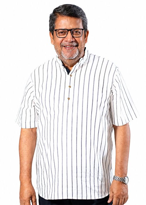 Ivory Harbor Stripe Cotton Fatua