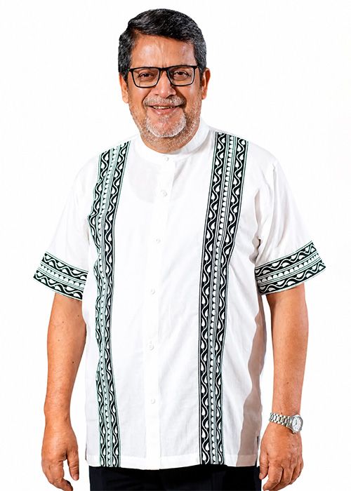 Ivory Eclipse Trim Cotton Fatua