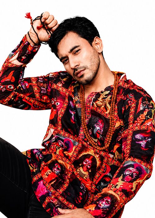 Inferno Kali Art Cotton Panjabi