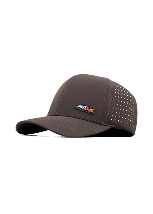 Chocolate Brown ActiFlex Polyester Sports Cap