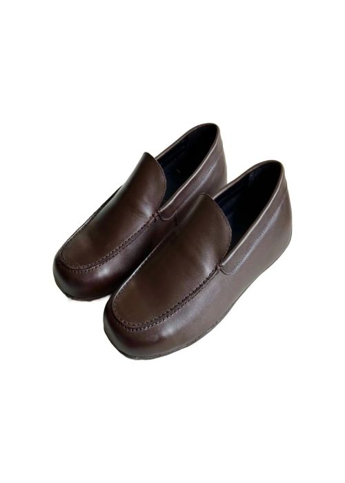 Leather Slip-On Moccasin Loafers