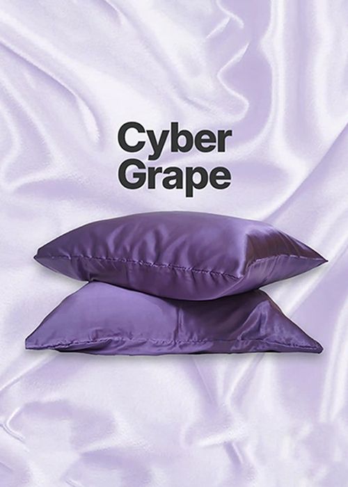 Cyber Grape Satin Pillowcase