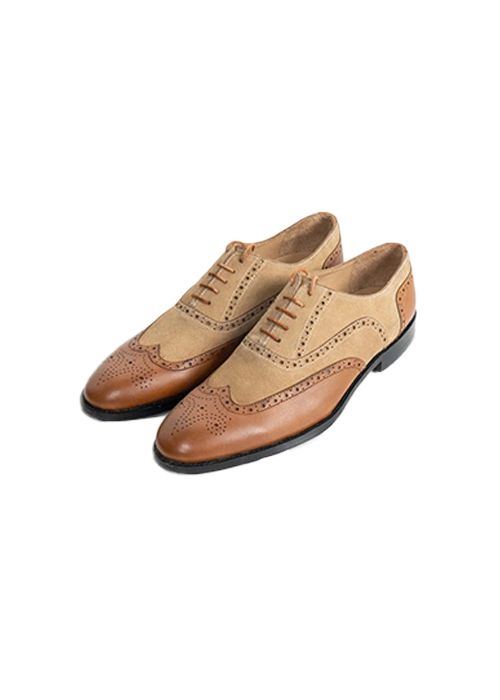 Arden Leather Brogue Wingtip Oxford Shoes