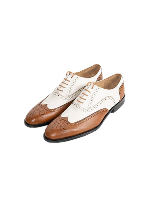 Alden Dual Tone Leather Brogue Wingtip Oxford Shoes