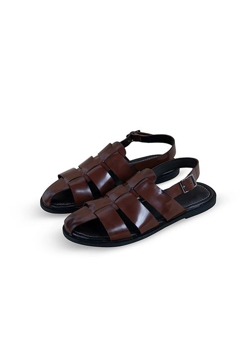 Men’s Brown Leather Strappy Sandal