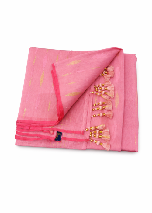 Rose Pink Jamdani Saree