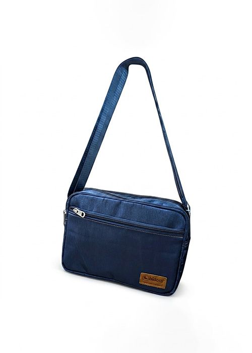 Nylon Fabric Crossbody Messenger Bag with Adjustable Strap