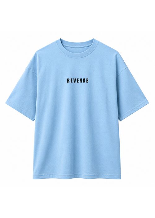 Drop Shoulder Cotton Revenge Typography T-Shirt