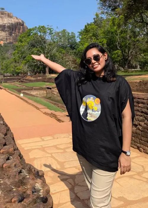 Black Cotton Graphic Oversized T-Shirt