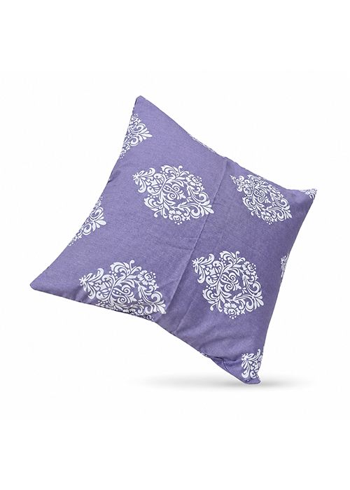 Lavender Floral Motif Cushion Cover