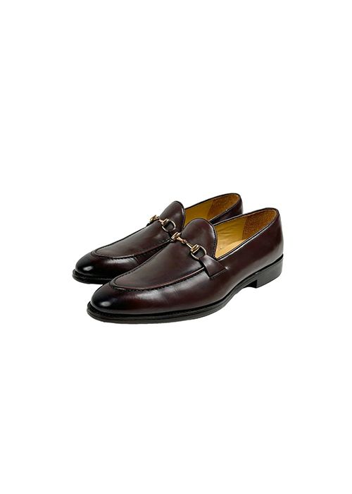 Men’s Dark Brown Leather Horsebit Loafers – Classic Slip-On