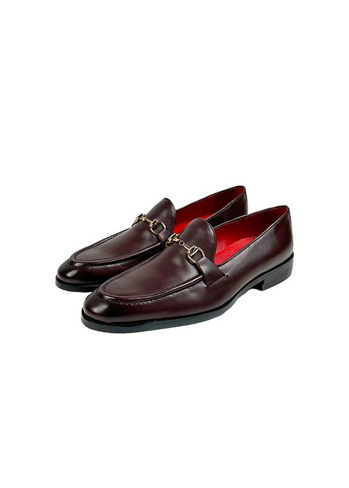 Men’s Brown Leather Horsebit Loafers – Classic Slip-On