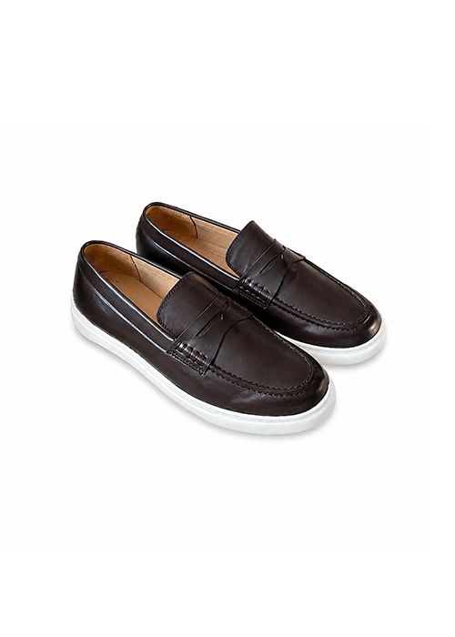 Men’s Leather Penny Loafers – Casual Slip-On Sneakers